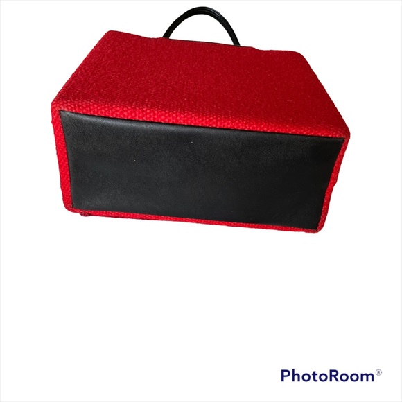 Vintage Cross Stitch Woven Red Bird Cardinal Purse Handbag - Picture 5 of 8